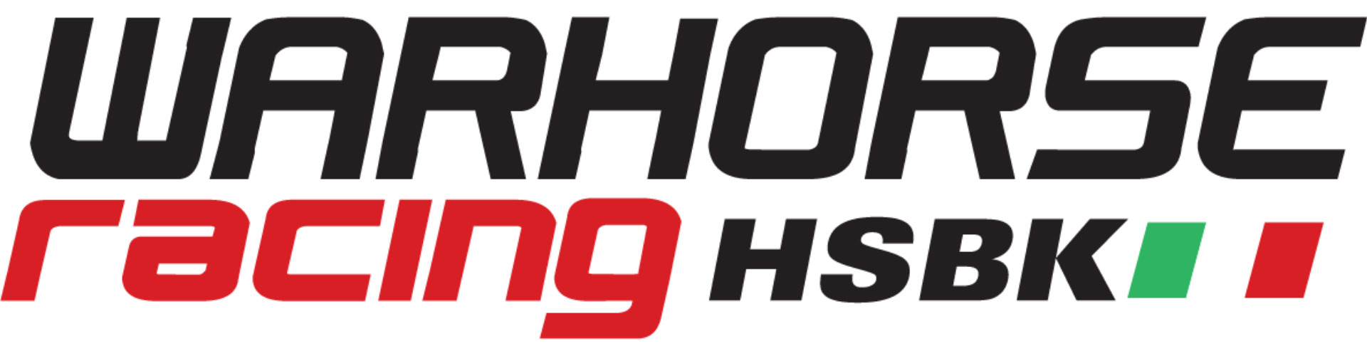 HSBK Racing logo for Italian motorcycle performance parts and racing sponsor on the Speed Wobble partners page.